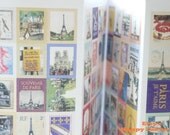 Paper Deco Sticker Set - France - Stamp Shape - 4 Sheets in different designs