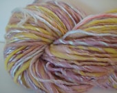 Handspun Art Yarn Thick & Thin Singles "Tuscan Holiday" 133 yds