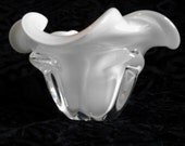 Vintage Unique Milk Glass Bowl Wedding Decor Candy Buffet
