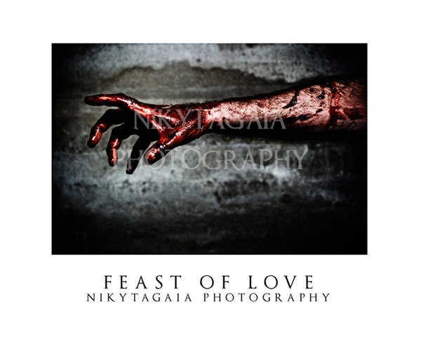 8x10 Feast of Love Horror Dark Art Still Print - NikytaGaia Photography