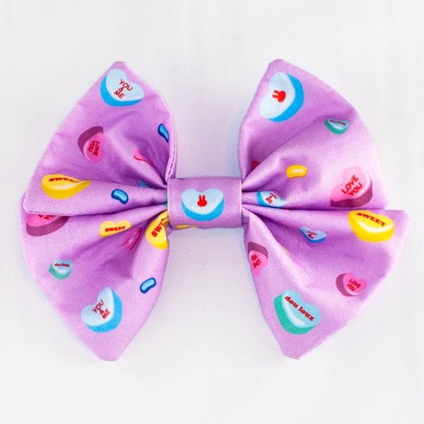 Hair Bow Headband Fairy Kei Sweet Lolita Conversation Hearts Lavender