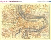 1921 Bern City Map, Switzerland,  Karl Baedeker Street Plan