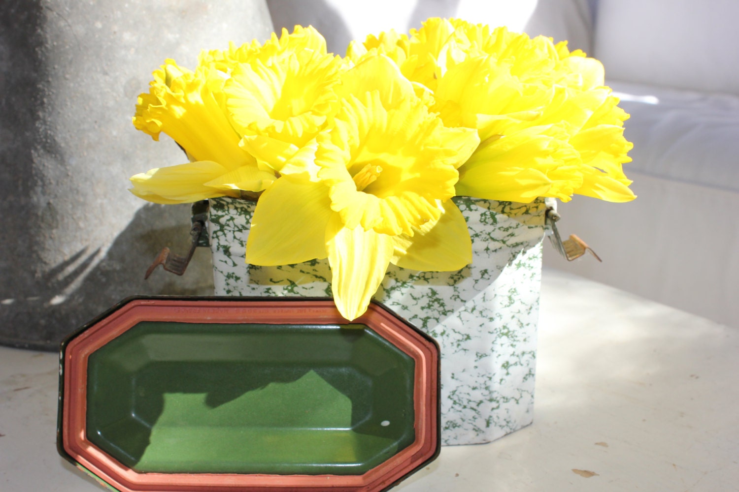 Vintage French Enamelware Lunch Box
