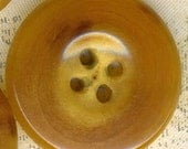 8 Vintage Translucent Butterscotch Taffy Coat Buttons 1 inch 25mm