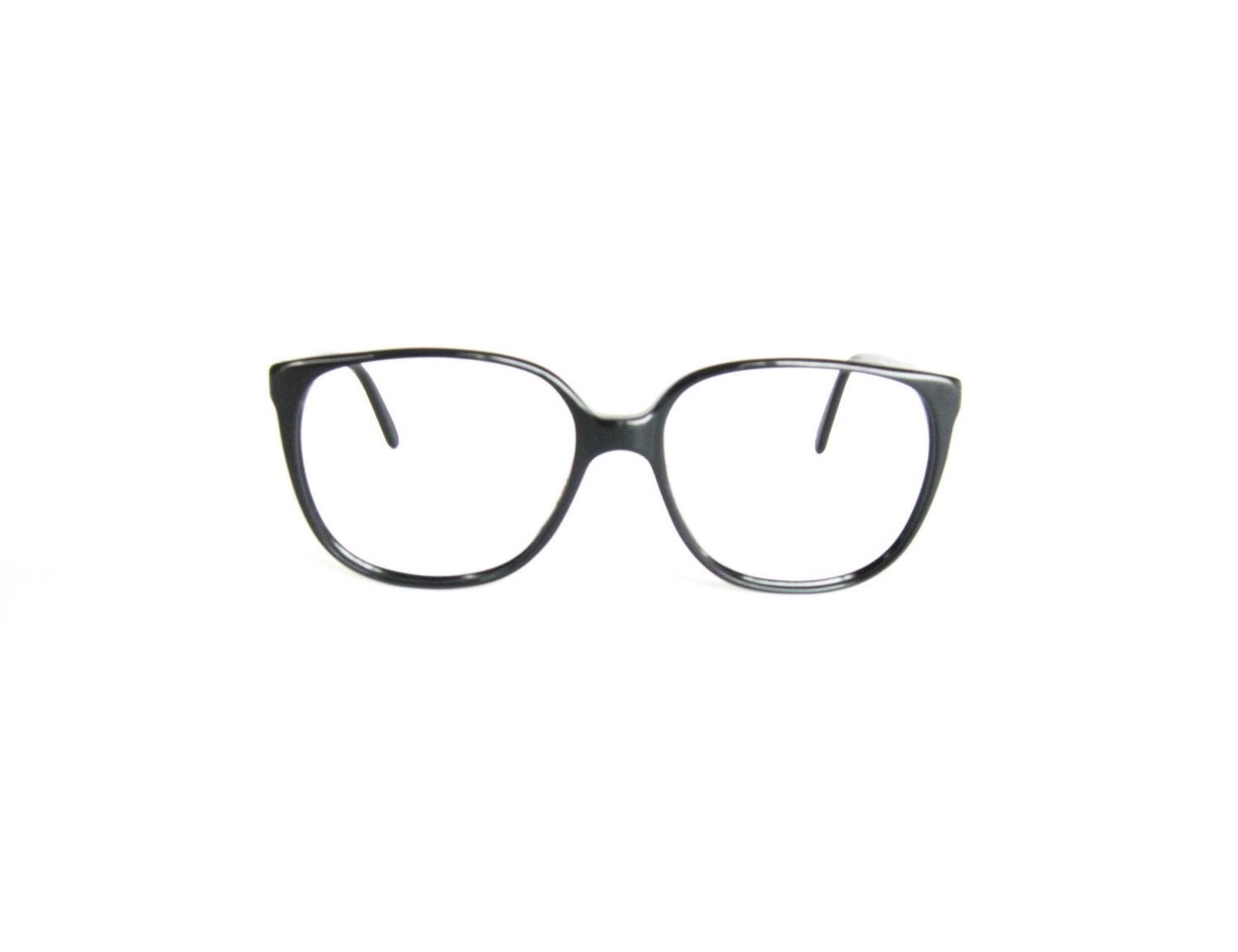 Vintage Oversized Large Wayfarer Eyeglass Frames - Polo Ralph Lauren - Black - pastoria