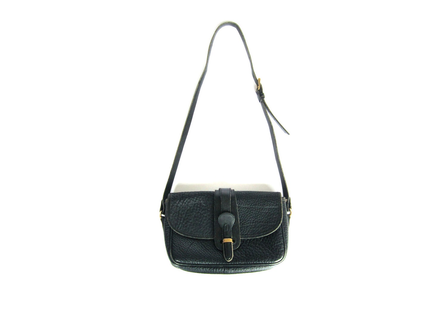 Vintage Blue Leather Dooney and Bourke Shoulder Bag Purse