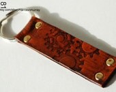 Leather Steampunk Gears Key Chain