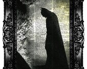 Batman 4  Dictionary Print  Upcycled Book  Art Prints Vintage Book Print  Vintage Book Page  Recycled Buy 3 get 4th free