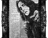 Severus Snape Sketch  from Harry Potter  Dictionary Art Print  Art Prints Vintage Book Print  Vintage Book Page buy 3 get 4th free