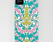 Turkish Vines Print in Island iPhone Case - (3GS, 3G, 4S, 4, 5)