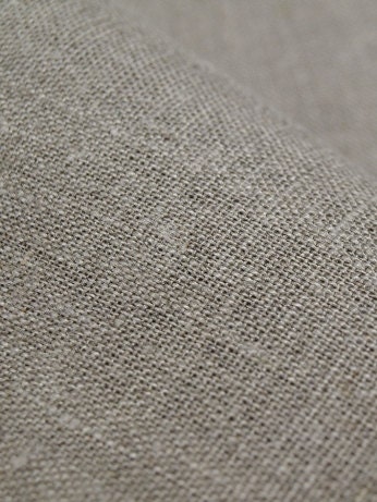 Linen fabric Upholstery Heavy Weight Ecru Gray - Custom Yardage