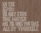 WEEK 5 // 52 Weeks of Hand Lettering, The Weepies, Inspirational Poster, Hand Lettered Lyrics, Limited Edition Giclee Print, 8x10