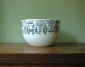 Finel Kaj Franck Enamel Bowl - Large Mushroom Pattern Arabia of Finland