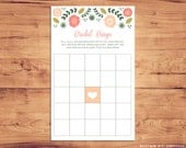 Printable Bridal Shower Game - Bingo