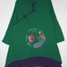cotton green hem asymmetric blouse shirt