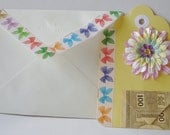 Paper Goods Handmade All in one Gift Tag Card w Gift Pocket & Mailing Envelope