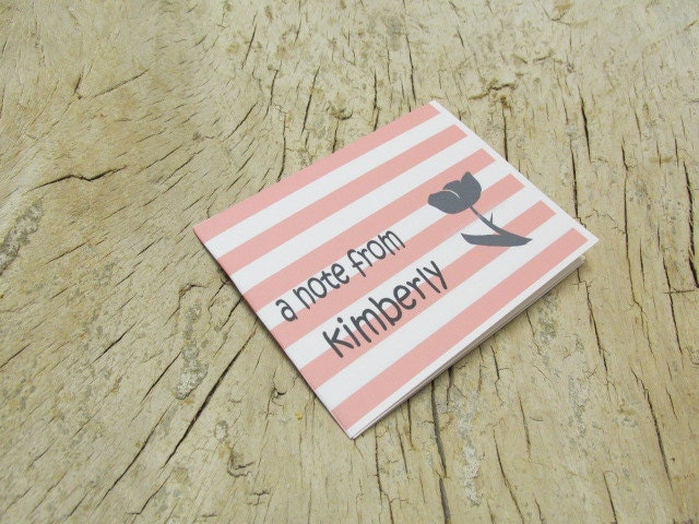 Notecards Personalized- Stationery for Kids or Adults - Personalized Note Cards - Set of 10 With Envelopes