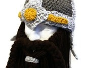 Bearded Dwarven - Viking Helmet  with Beard - Made to Order