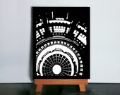 Dome Ceiling Art - Boise Capitol Building Ceiling Art, High Ceiling Art, High Contrast Art, Architectural Art, Abstract Art