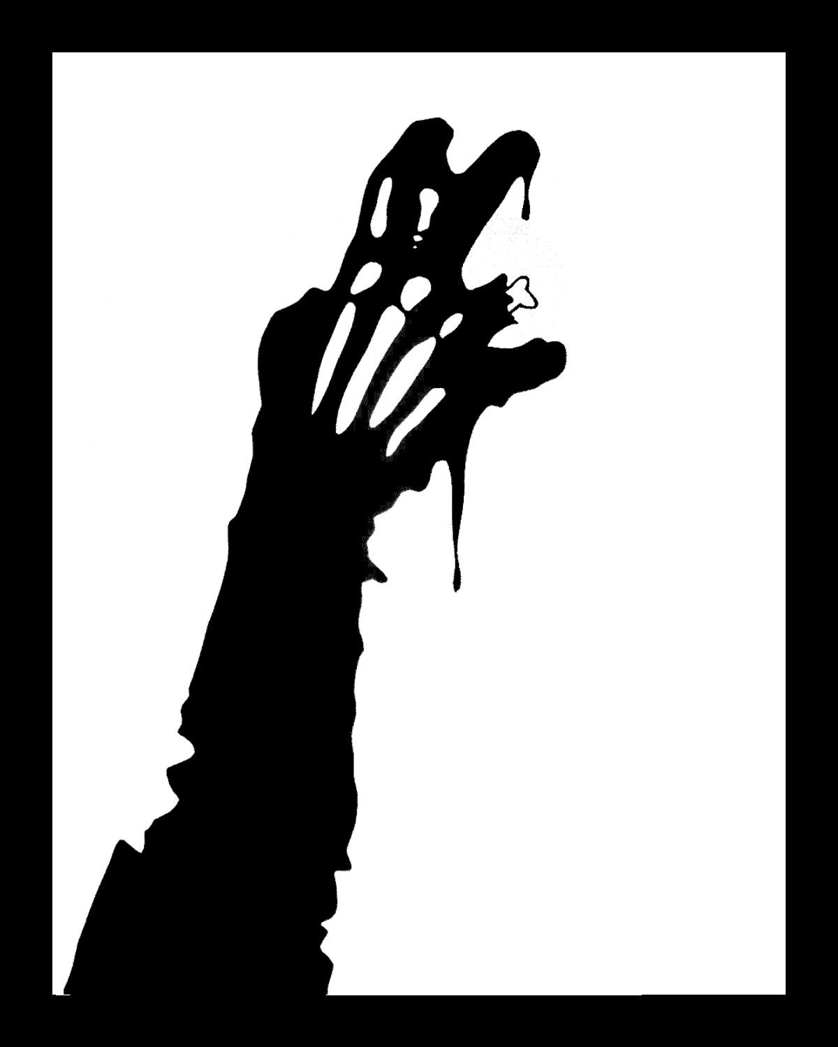 Zombie Arm Paper Cutting - Zombie Apocalypse Paper Art