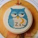 Sleepy Owl and Moon  Cross Stitch  PDF Pattern