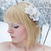 Old and Blue and Just For You.. Bridal Hair Comb with Vintage Flowers and Roses