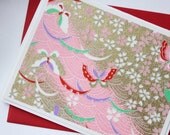 Japanese Print Card - Thank you - Blank