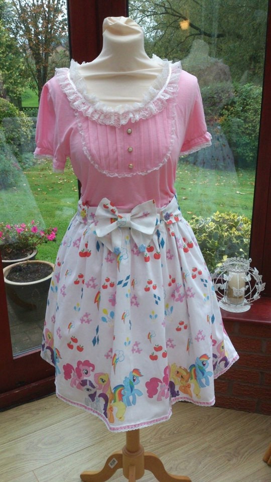 My Little Pony Lolita Skirt Made to order Size UK 14-16 US 10-12