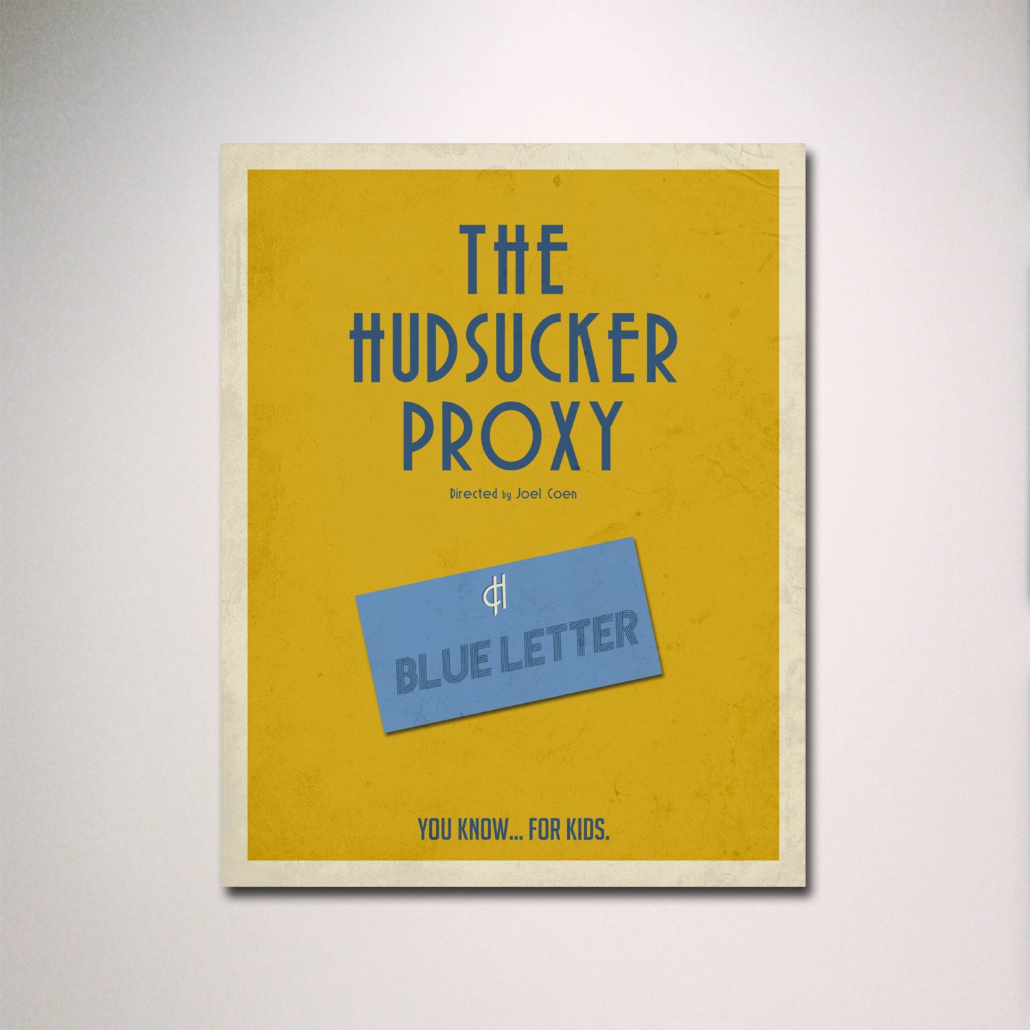 The Hudsucker Proxy Inspired Minimalist Movie Poster 11" x 14"