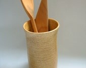 Light Brown Utensil Holder Vase in stock ready to ship