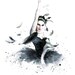 Watercolor painting - Ballerina, Natalie Portman, Black Swan