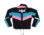 Classic 80s Neon Banfield Toronto Fall Jacket - L