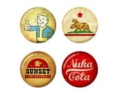 Fallout: New Vegas Pins (Set of four)