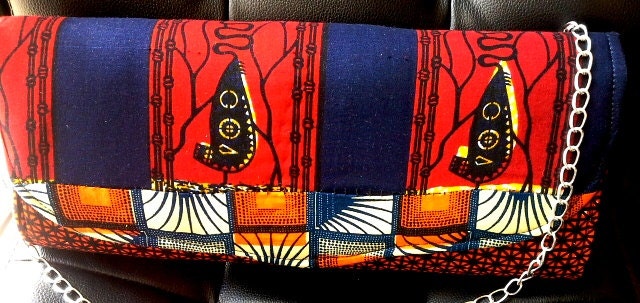 Patchwork ankara clutch by Gitas PORTAL