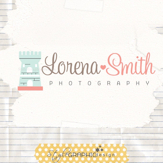 Lovely fairytale logo design ooak premade logo photographer logo boutique logo and watermark