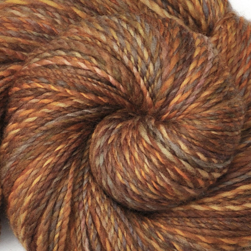 Handspun yarn - SANDY HILLS - Handpainted Falkland wool, worsted weight, 330 yards