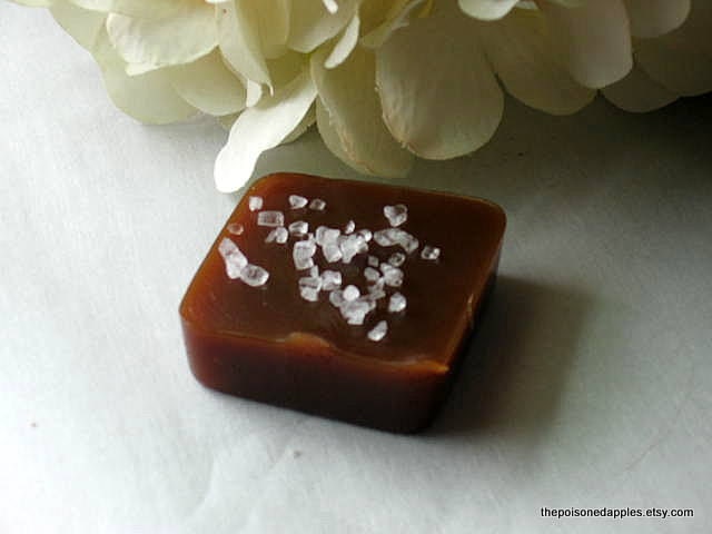 Bacon flavored Fleur de Sel Artisan  Caramels Sweet and Salty