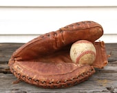 Vintage Leather JC Higgins Catchers Mitt Baseball Glove