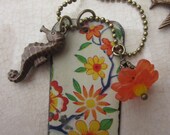 Vintage Tin Tag Pendant Tin for the Ten Year Anniversary