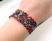 Rainbow Beaded Bracelet