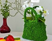 EMERALD MOSS SMALL purse, mothers day, mothers day gifts, love, plant gift ideas, topiary purse, gifts for mom