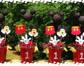 Set of 4 Mickey party pieces