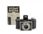 Vintage Kodak Camera Bantam 1938 Folding Bellows Original Box and Manual