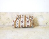 Vintage PinUp Brocade Purse Clutch Gold Brocade Purse With Coin Purse Gift foir Her Retro Fashion Accesory