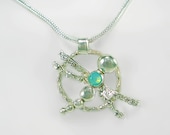 Handmade Sterling Silver Dragonfly Pendant Necklace, Original Artisan Design,Nature Inspired, Eco Friendly