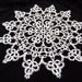 Handcrafted tatting  Doily white - gift for Mom -  wedding  decoration