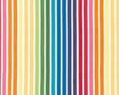 Fabric for quilt or craft Robert Kaufman Remix by Ann Kelle Bright Stripe half yard