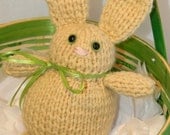 Knitted Baby Bunny--Cream