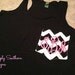 CHEVRON Monogrammed Pocket Tanks