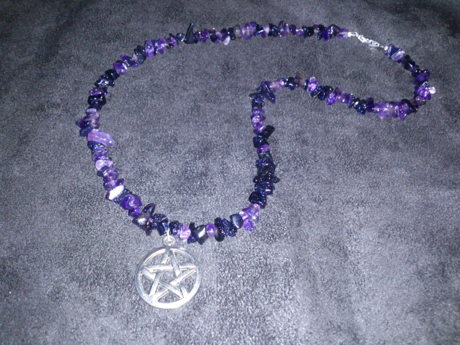 Enchanted Amethyst Pentacle Necklace